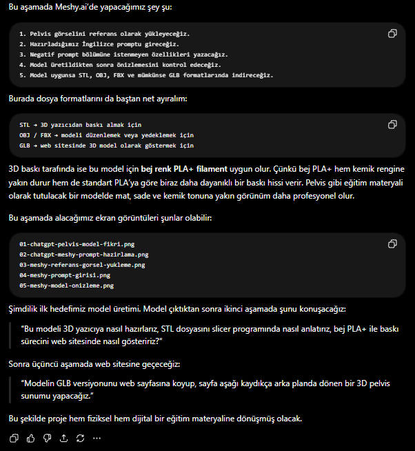 ChatGPT genel bilgi ekran görüntüsü